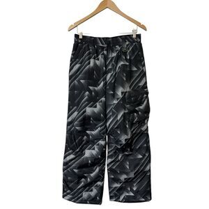 ZeroXposur Boys Size Large 14/16 Geometric Print Ski Snow Pants Black Gray